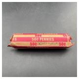 Rolled 50ï¿½ Pennies 2020-2021 Marks
