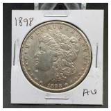 1898 Morgan Silver Dollar AU