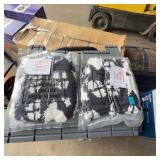 Two Black and White Halloween Bath Mats