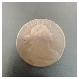 1802 Draped Bust Large Cent Copper Coin
