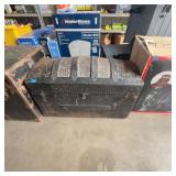 Metal-Banded Dome Top Storage Trunk