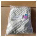 White Ribbed Textile Blanket in Packaging