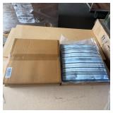 Blue Striped Throw Pillow With 2 Flat Boxes