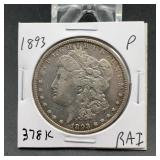 1893 Morgan Silver Dollar, Philadelphia Mint