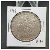 1898 Morgan Silver Dollar AU