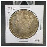 1880-O Morgan Silver Dollar AU+