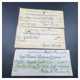 Long Branch Banking Co. Cancelled Checks, 1926-194