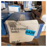 3/4-10 x 4-1/2 SHCS, Quantity 5