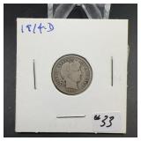 1914-D Liberty Silver Dime