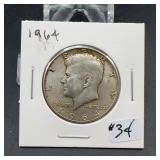 1964 Kennedy Silver Half Dollar