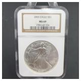 2003 American Silver Eagle NGC MS69