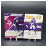 2 Minnesota Vikings Rookie Football Cards