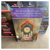 Day of the Dead Decorative Clock with Lights