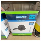 Schlage Matte Black Hall & Closet Accent Lever