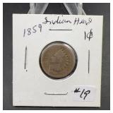 1859 Indian Head Penny