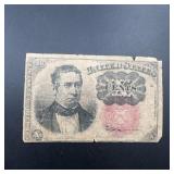 Rare 25c 1874 Fractional Note 5th Issue