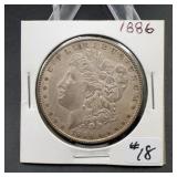 1886 Morgan Silver Dollar - great detail!