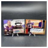 Booty & Bennett Vikings Signed Jersey Cards