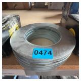 5 Large Galvanized Steel Washers