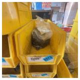 Bag of 1/2"-13 FHN Hex Nuts in Yellow Bin
