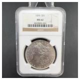 1899 Morgan Silver Dollar NGC MS62