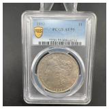 1893 Morgan Silver Dollar PCGS AU55 S Mint