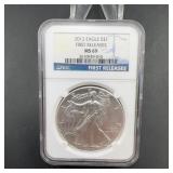 2012 American Silver Eagle $1 NGC MS69