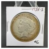 1935-S Peace Silver Dollar