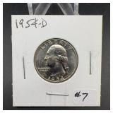 1954-D Uncirculated Washington Quarter