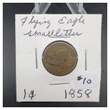 1858 Flying Eagle Penny (small letters)