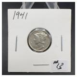 Uncirculated 1941 Mercury Silver Dime