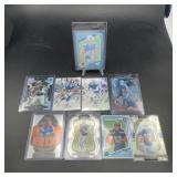 2025 Football Rookie Card Lot, 9 Cards, Mixed Bran