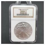 1998 American Silver Eagle MS69 NGC