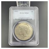 1935 Peace Dollar PCGS MS64 Silver Coin