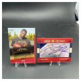 Cameron Erving & Brad Johnson Autograph Cards