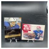 Mike Hull & Lito Sheppard Signed Football Cards
