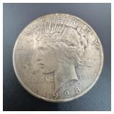 1928 Peace Silver Dollar Coin