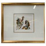 Litihograph signed indistinctly, Lithographie