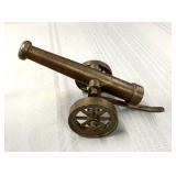 Brass cannon, Canon en laiton, 6.5' L