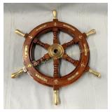Ship's helm, Roue de gouvernail, 16' dia.