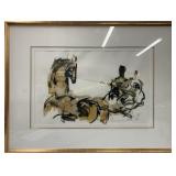 Abstract ink signed indistinctly. Encre abstraite
