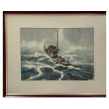 A.B. Ibrahim watercolour 10.5' x 14.5' Aquarelle