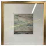 Signed and titled Lacroix ? framed print, Estampe