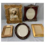 (5) Assorted photo frames, Assortiment de cadres