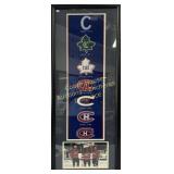Montreal Canadiens framed heritage banner