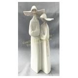 Lladro nuns porcelain figurine en porcelaine 13'H