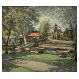 Joseph Giunta oil on panel, Huile sur panneau