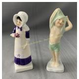 (2) Royal Doulton figurines Anna, To Bed 6.25'H