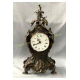 Metal mantle clock, Horloge de cheminée en métal