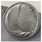 1984 Quebec commemorative medal 3' dia.